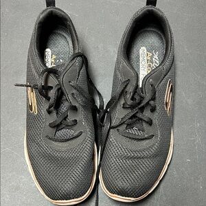 Skechers Black and Gold Sneakers